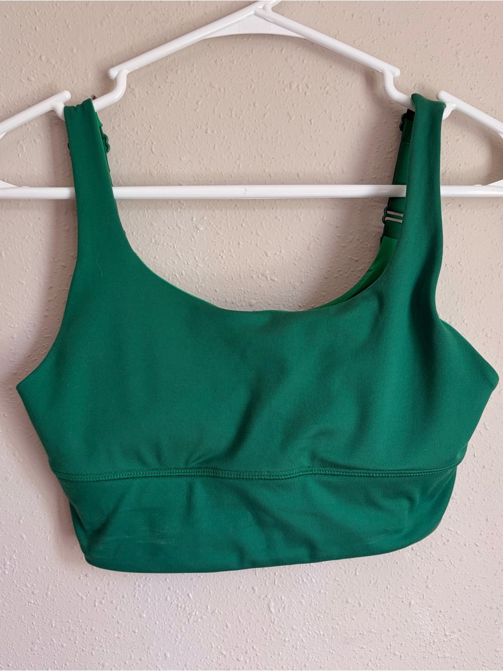 Recsweat Green Padded Scoop-Front Bralette Sports Bra